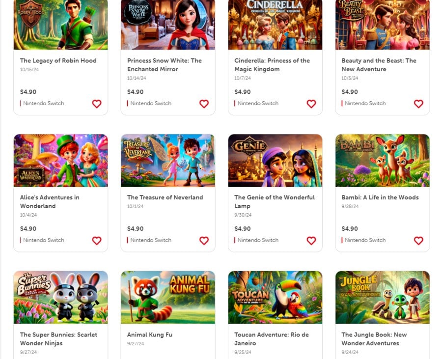 Aldora Games Nintendo eShop Dec 2024